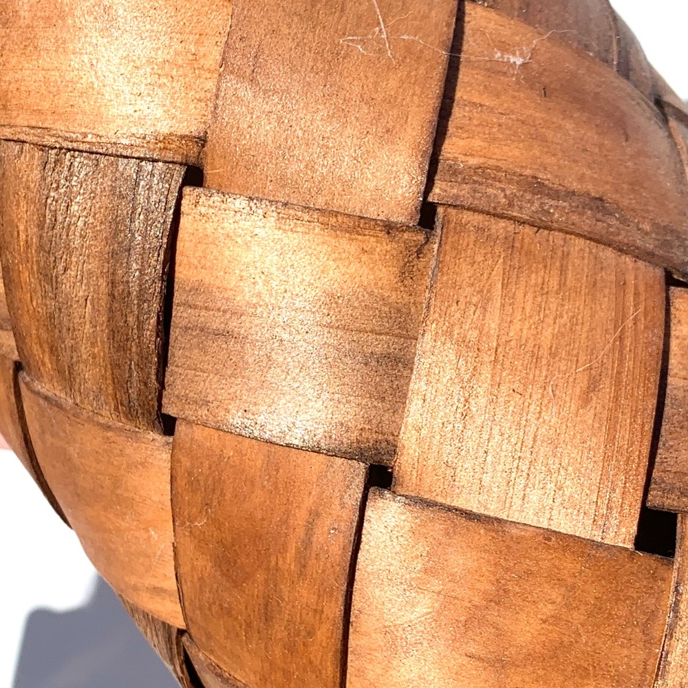 Hard Woven Brown Basket - Picture 8 of 12